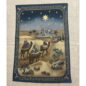 And It Came To Pass 3 Wise Men Christmas Tapestry Wall Hanging nativity home